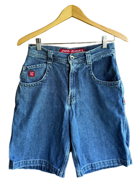 Vintage 90s Y2K JNCO Blue Denim Jorts 14 Boys 28" waist Shorts